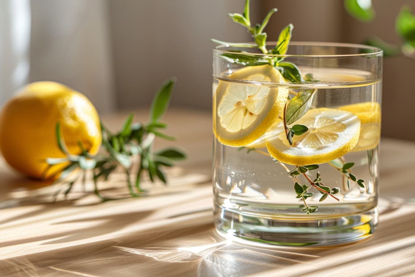 Hydration with infused water to support gut health and digestion naturally