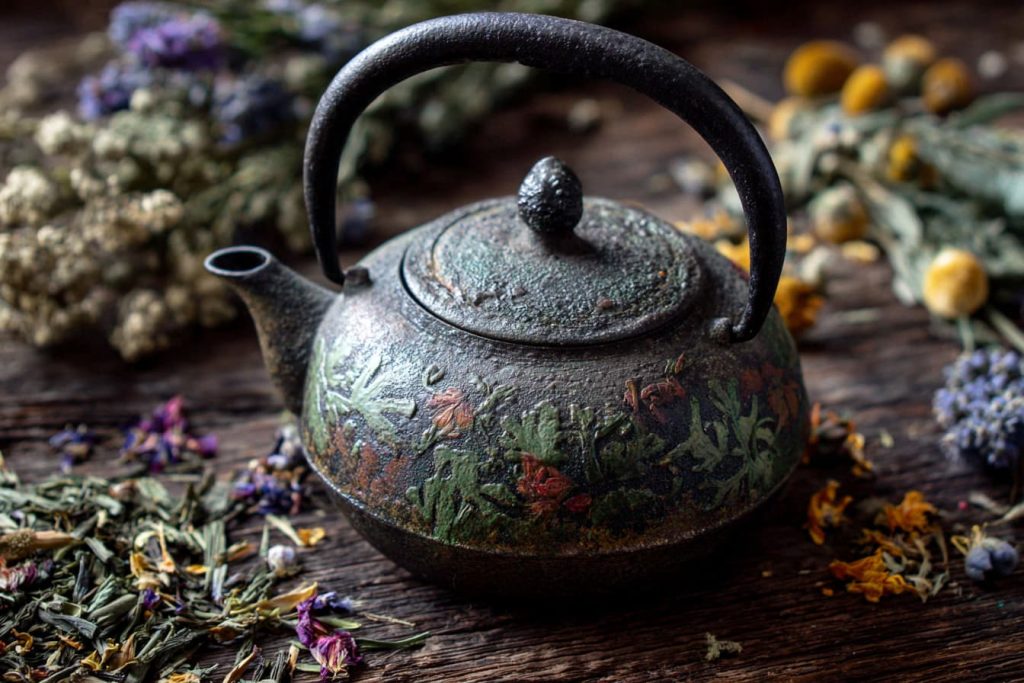 Herbal Teas for Digestion: Gentle Remedies for Bloating and Indigestion 2 teapot with herbs