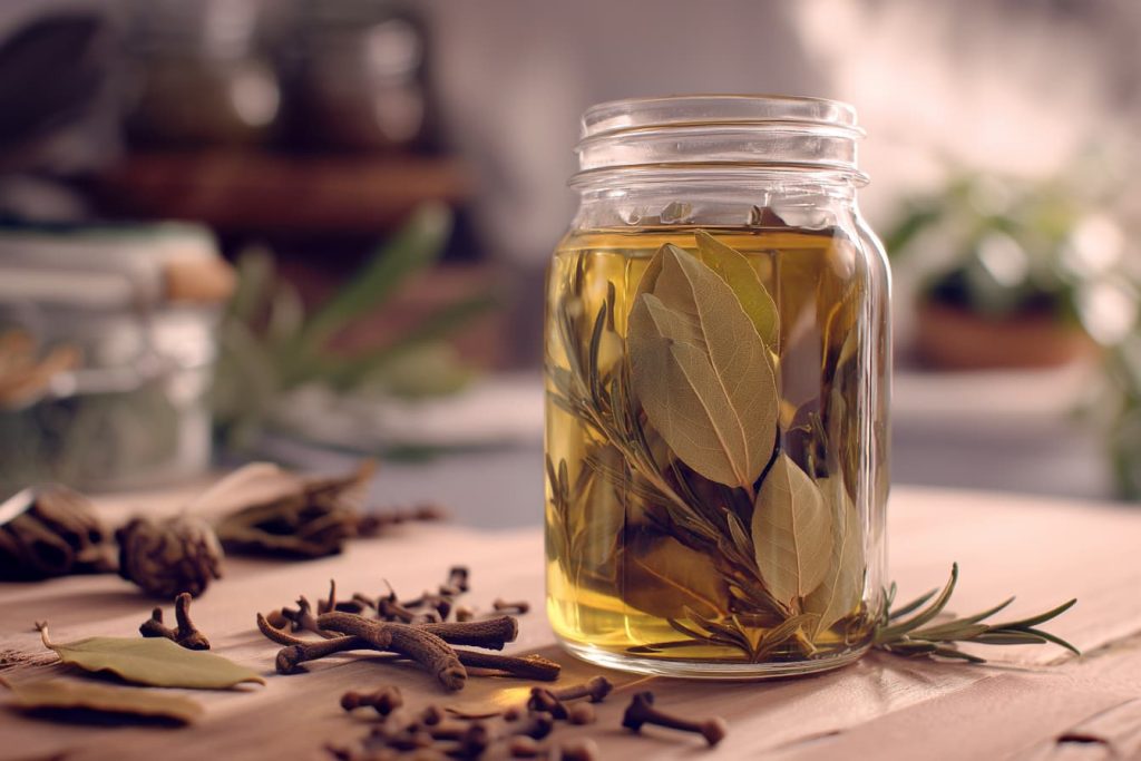 herbal oils with rosemary and natural ingredients for muscle and joint relief