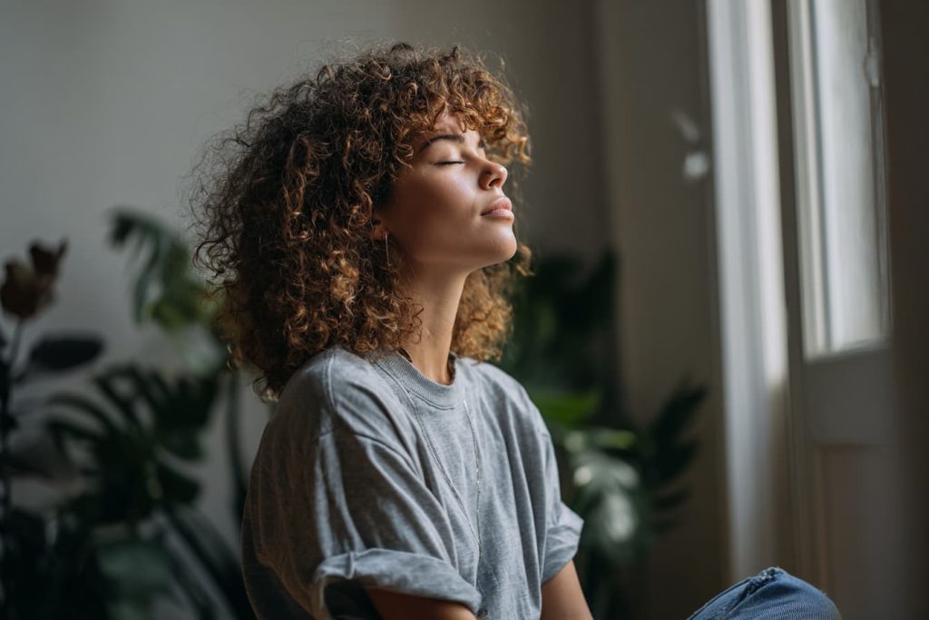deep breathing technique for stress relief and nervous system reset