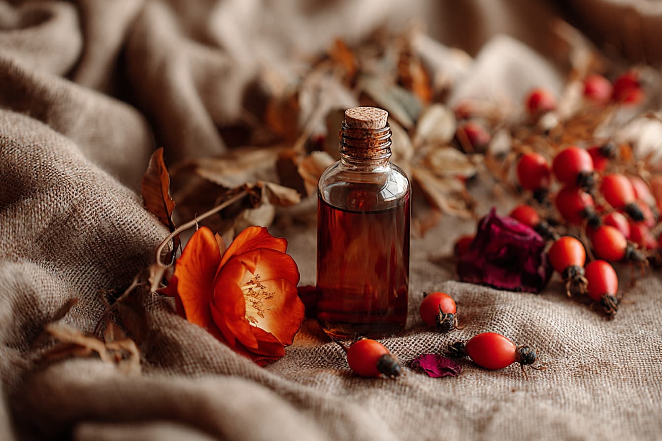 rosehip oil for face natural skincare botanical oil with rosehips